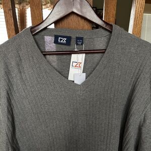 NEW Cutter & Buck Sweater XL Golf V Neck Pullover NWT